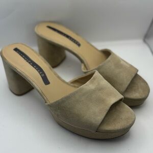 Veronica Beard Women's Size 9.5‎ Dali Block Heel Sandal Sandal